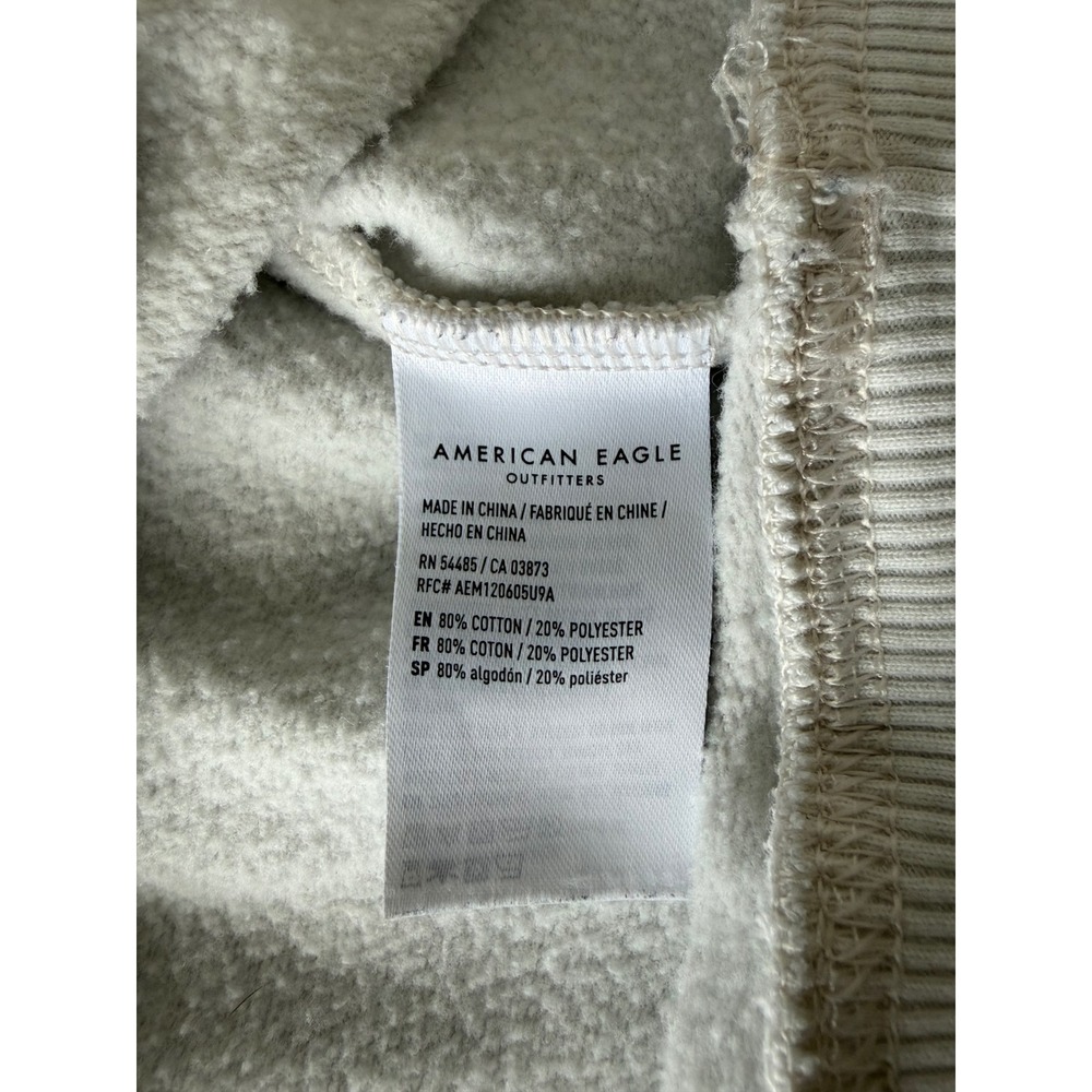 American Eagle The Summer I Turned Pretty Sweatshirt Cream Graphic Pullover Med - Picture 4 of 7